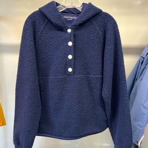 Outdoor Voices OV MegaFleece 1/4 snap hoodie - Navy